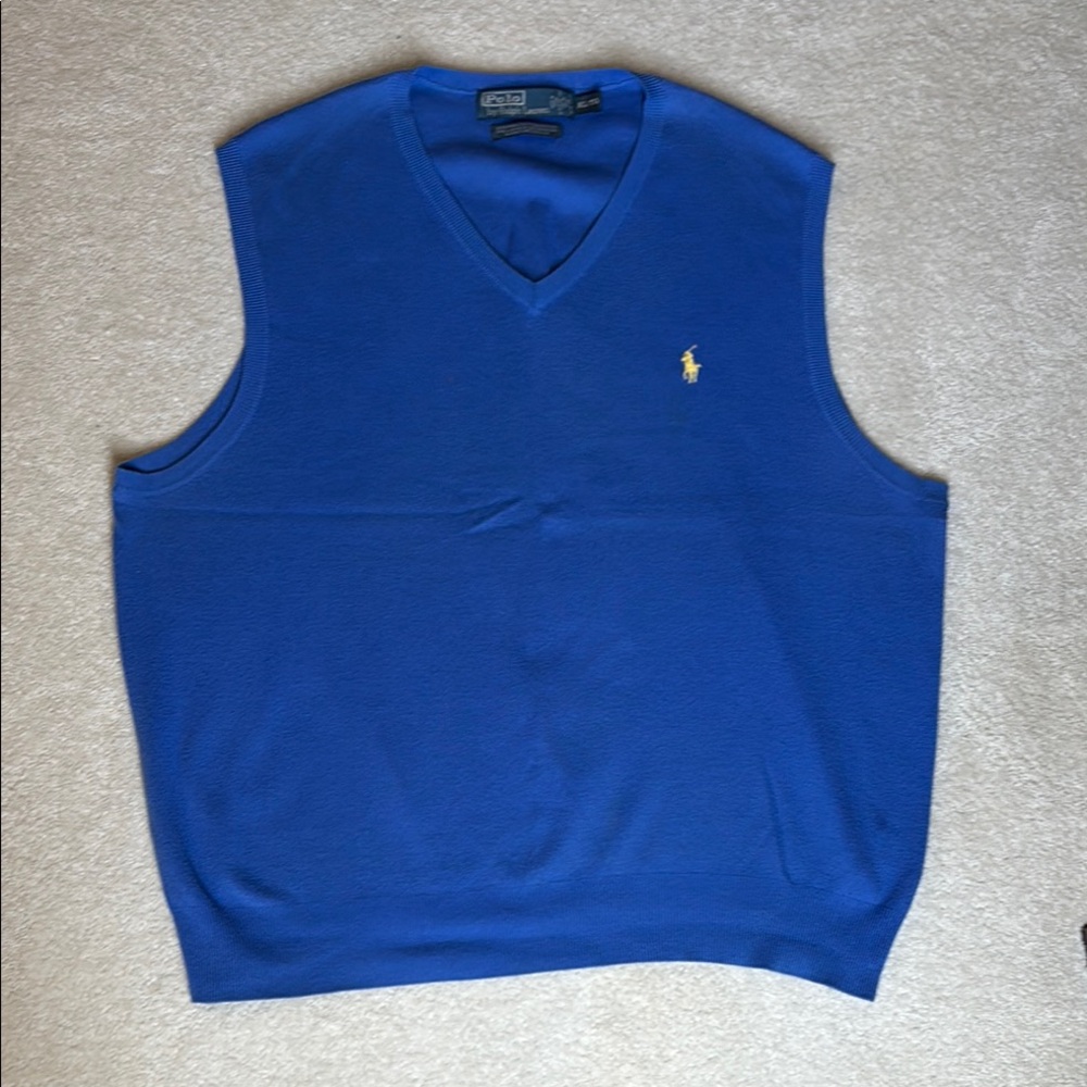 Ralph Lauren Blue V-Neck Sweater